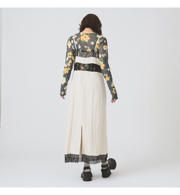 Ray BEAMS 「レース キリカエ キャミワンピース」|ワンピース|