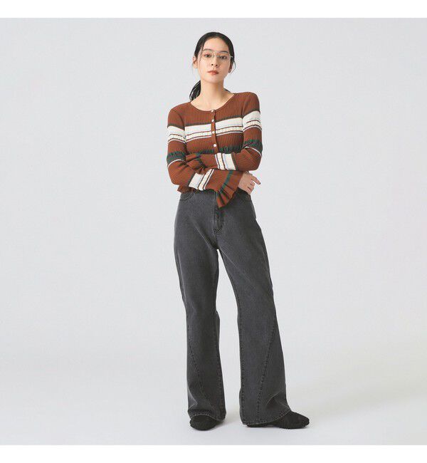 Ray BEAMS 「デニム フレア パンツ」|デニム|