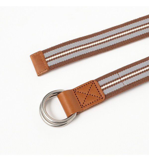 BEAMSBOY「GEVAERT BANDWEVERIJ / 30mm ストライプ ライン ベルト」|ベルト|