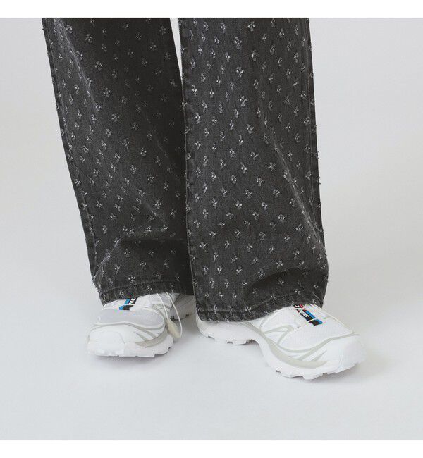 Ray BEAMS 「ジャカード デニム ストレート パンツ」|デニム|