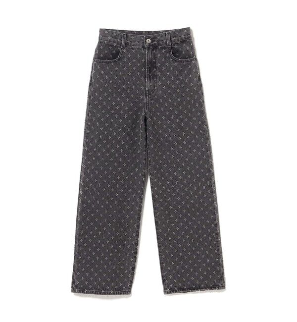 Ray BEAMS 「ジャカード デニム ストレート パンツ」|デニム|