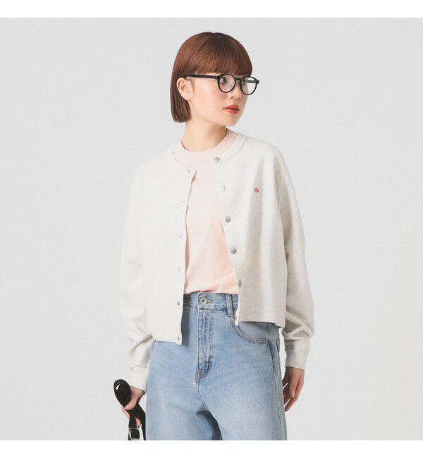 Ray BEAMS 「DANTON / ドット釦 クルーネック カーディガン」|カーディガン|