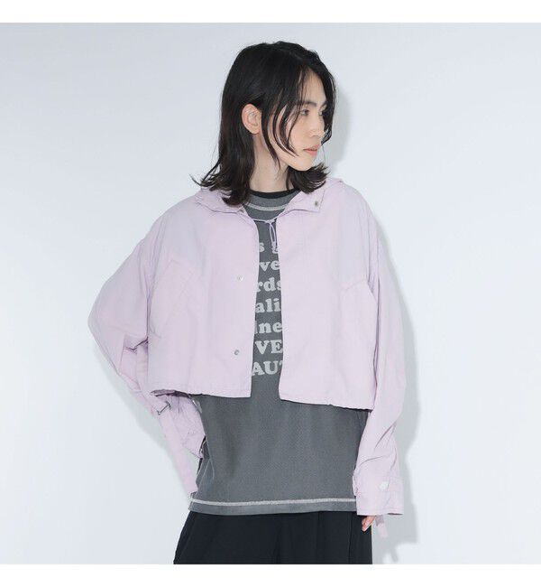 BEAMSBOY「maturely / ナイロン ミリタリー ショート ブルゾン」|ブルゾン・スタジャン|