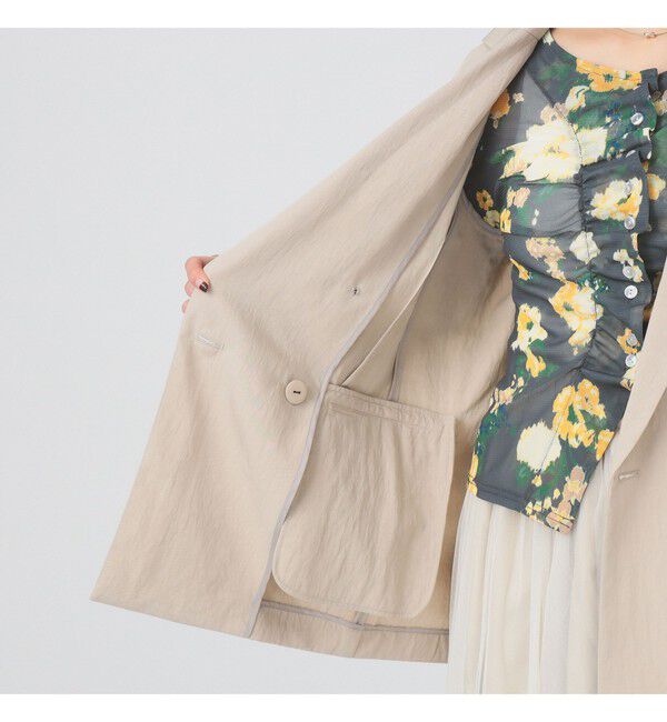 Ray BEAMS 「ソフトクリンクル 4ボタン ダブル ジャケット」|テーラードジャケット|