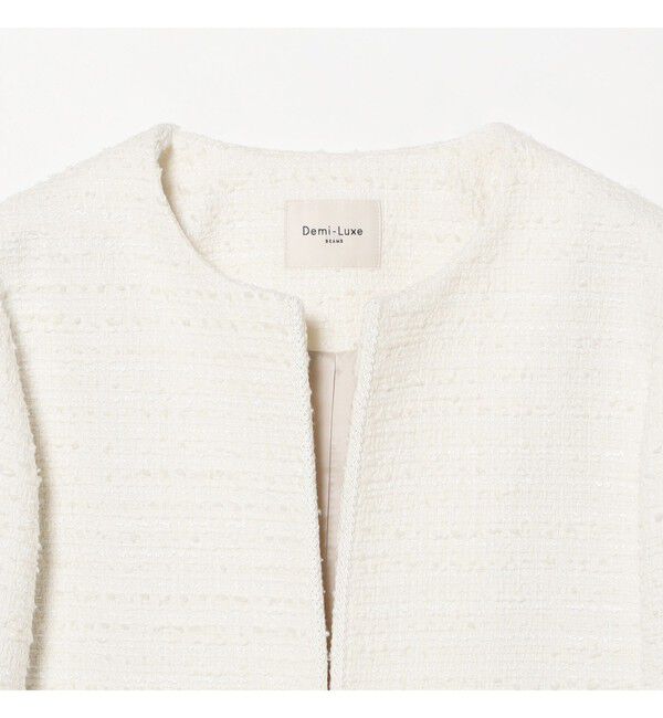 Demi-Luxe BEAMS 「ツイード クルーネック ジャケット＊」|ダッフルコート|