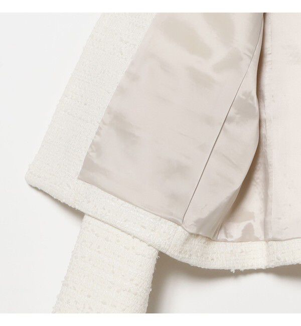 Demi-Luxe BEAMS 「ツイード クルーネック ジャケット＊」|ダッフルコート|