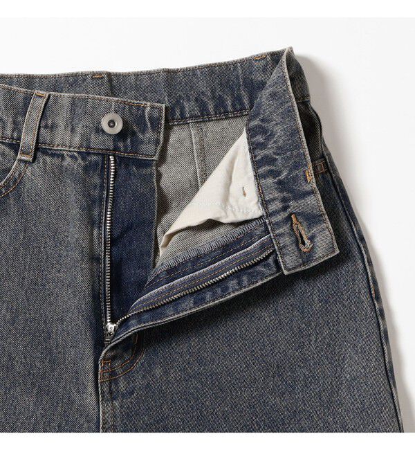 Ray BEAMS 「デニムスカート レイヤード パンツ」|デニム|