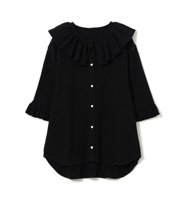 BEAMSBOY「ジャカード フリルギャザー ショートスリーブ」|Tシャツ・カットソー|