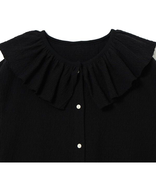 BEAMSBOY「ジャカード フリルギャザー ショートスリーブ」|Tシャツ・カットソー|