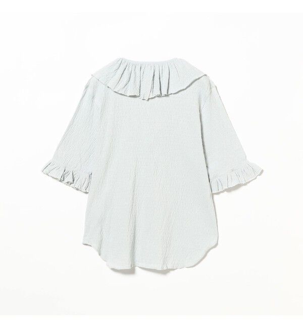 BEAMSBOY「ジャカード フリルギャザー ショートスリーブ」|Tシャツ・カットソー|