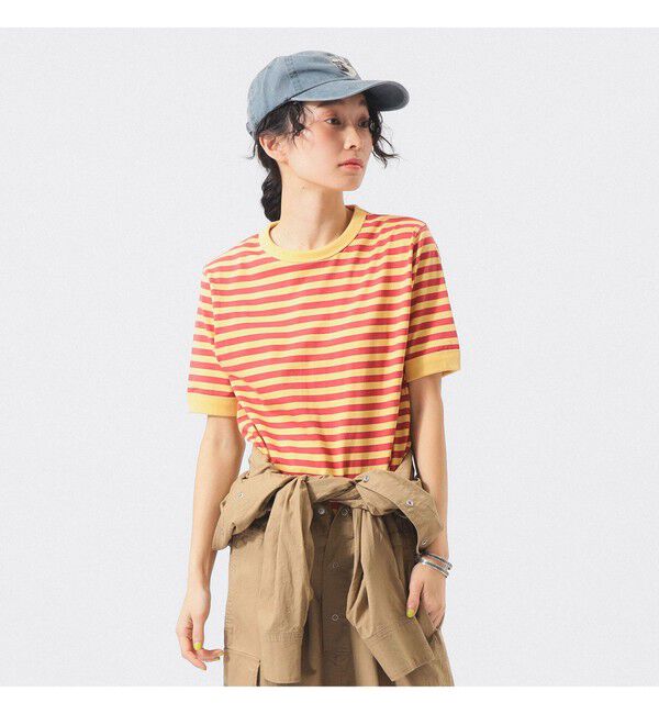 BEAMSBOY「ボーダー バインダー ショートスリーブ Tシャツ」|Tシャツ・カットソー|YELLOW