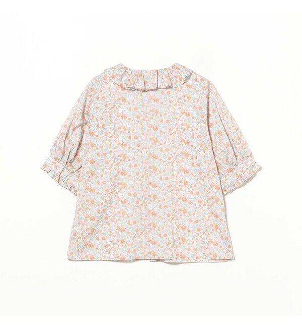 BEAMSBOY「リバティ フリル 5分袖 シャツ」|シャツ・ブラウス|