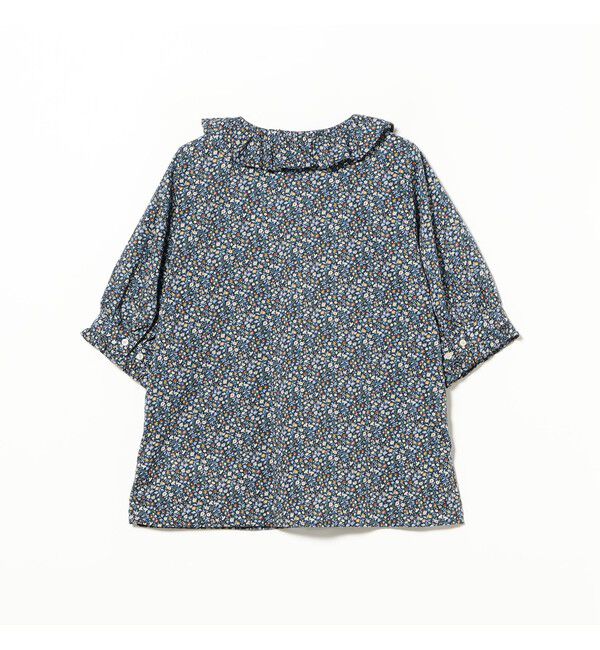 BEAMSBOY「リバティ フリル 5分袖 シャツ」|シャツ・ブラウス|