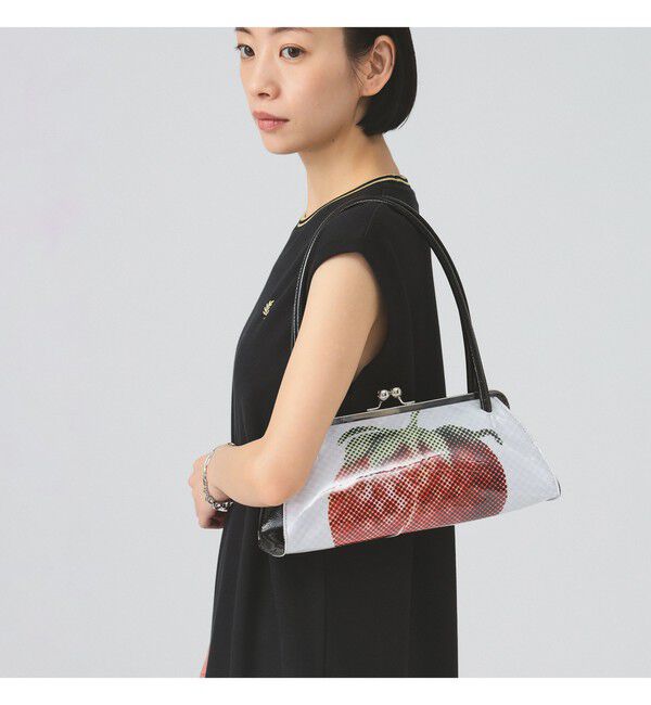 Ray BEAMS 「HEY！Mrs ROSE / Overlap Boston Bag」|ハンドバッグ|BLACK