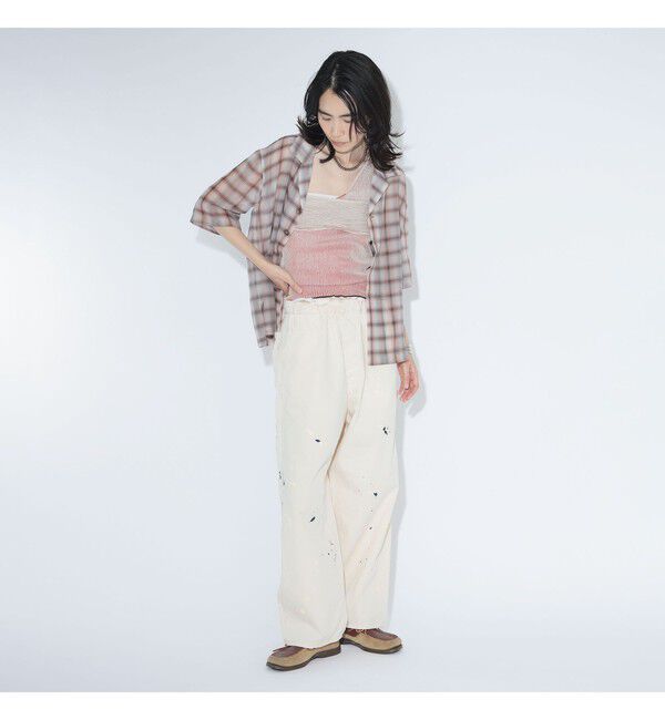 BEAMSBOY「【別注】Lee &times; maturely / リメイク ペインター パンツ」|チノ|