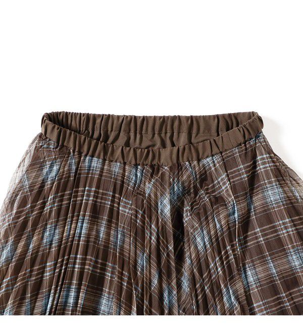 Ray BEAMS 「チュール チェック プリーツ スカート」|スカート|