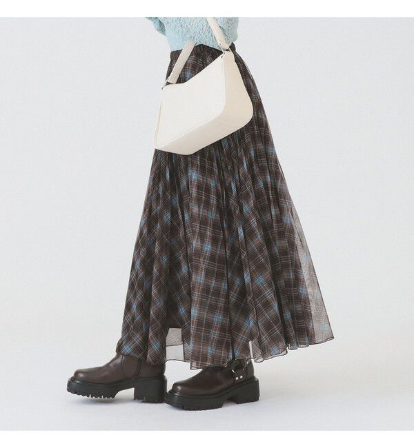 Ray BEAMS 「チュール チェック プリーツ スカート」|スカート|