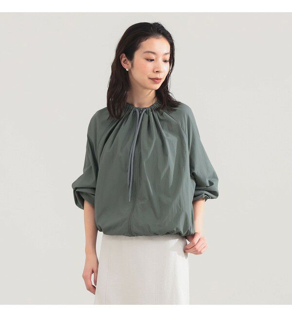 Demi-Luxe BEAMS 「AK+1 / エアリー ナイロン ブルゾン」|ブルゾン・スタジャン|