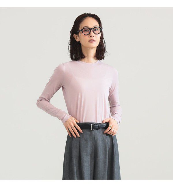 Demi-Luxe BEAMS 「コットン ハイツイストシアー Tシャツ」|Tシャツ・カットソー|