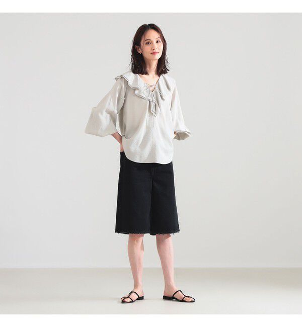 Demi-Luxe BEAMS 「ラッフル ボリューム ブラウス」|シャツ・ブラウス|