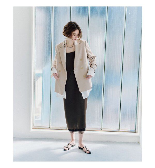 Demi-Luxe BEAMS 「リバーレース キャミソール ワンピース」|ワンピース|