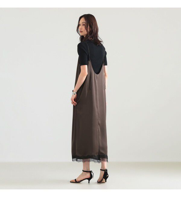 Demi-Luxe BEAMS 「リバーレース キャミソール ワンピース」|ワンピース|
