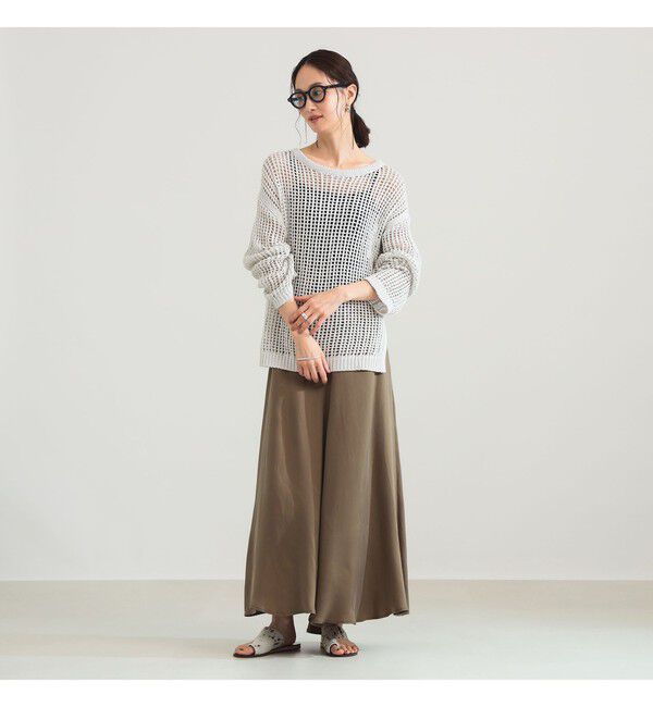 Demi-Luxe BEAMS 「3ゲージ コットン メッシュ プルオーバー」|ニット・セーター|