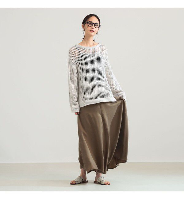 Demi-Luxe BEAMS 「3ゲージ コットン メッシュ プルオーバー」|ニット・セーター|