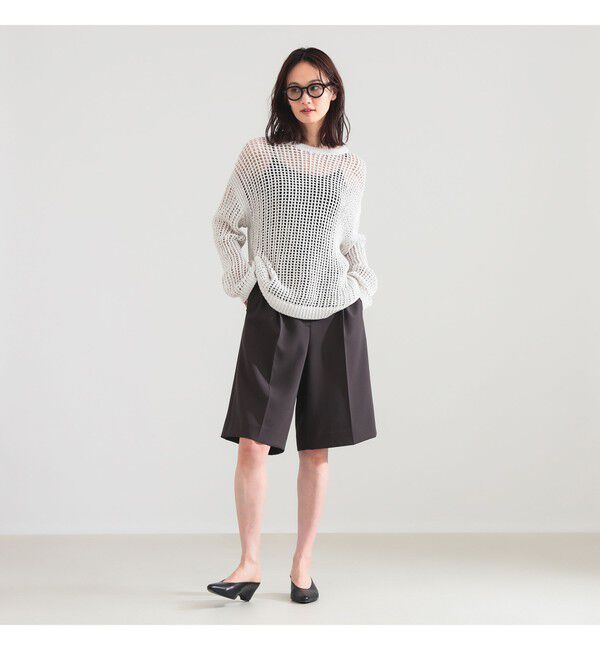 Demi-Luxe BEAMS 「3ゲージ コットン メッシュ プルオーバー」|ニット・セーター|