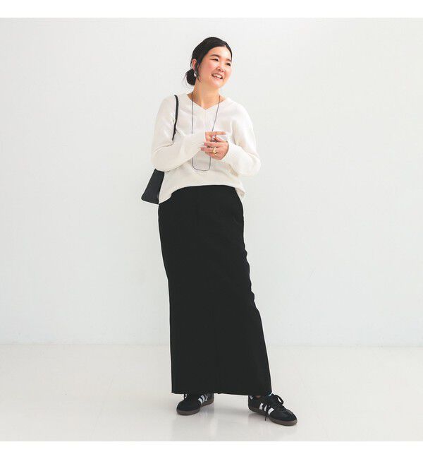 Demi-Luxe BEAMS 「コットンシルク Vネック プルオーバー」|ニット・セーター|