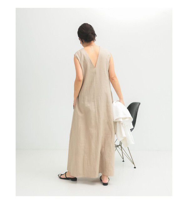 Demi-Luxe BEAMS 「シンプル リネン 2WAY ドレス .M」|ワンピース|