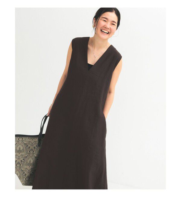 Demi-Luxe BEAMS 「シンプル リネン 2WAY ドレス .M」|ワンピース|
