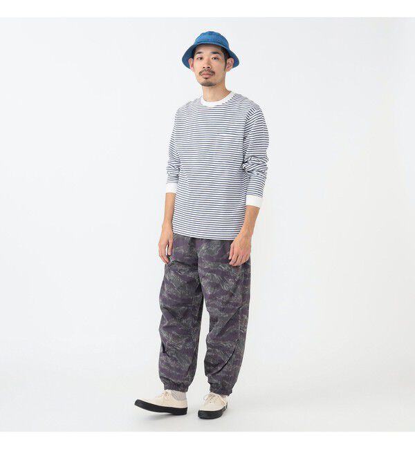 BEAMS PLUS「インレイ ストライプ ポケット Tシャツ」|Tシャツ・カットソー|