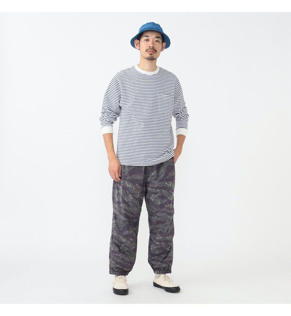 BEAMS PLUS「インレイ ストライプ ポケット Tシャツ」|Tシャツ・カットソー|