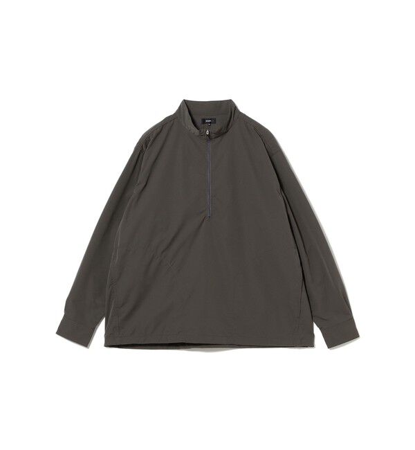 BEAMS「撥水 ワイドフィット プルオーバーシャツ」|シャツ・ブラウス|CHARCOAL.GREY