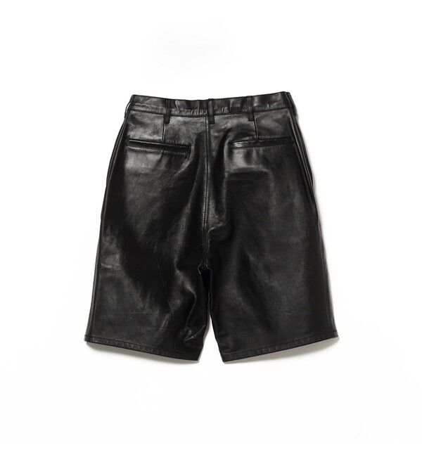 BEAMS「カウレザー イージー ショートパンツ【ワイドストレートフィット】」|その他|