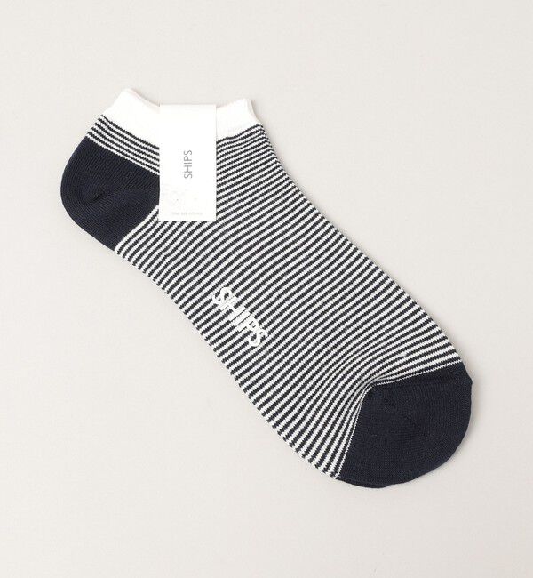 SHIPS「SHIPS: マイクロボーダー アンクルソックス」|ソックス|ネイビー