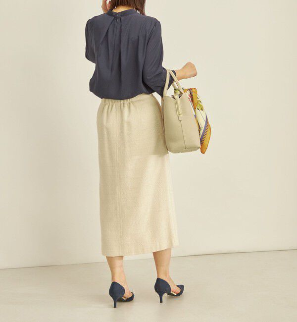 SHIPS for women「〈手洗い可能〉フロント ジップ ツイード タイト スカート」|スカート|