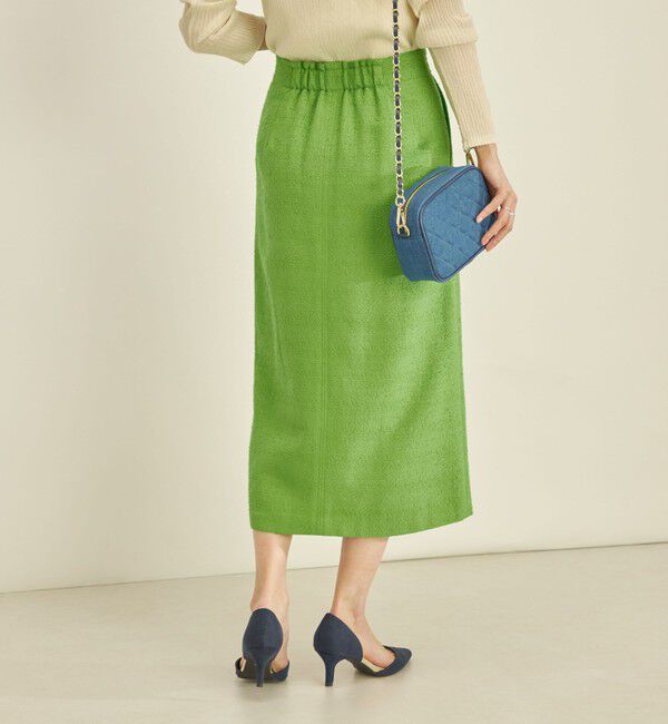 SHIPS for women「〈手洗い可能〉フロント ジップ ツイード タイト スカート」|スカート|