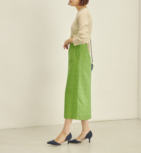 SHIPS for women「〈手洗い可能〉フロント ジップ ツイード タイト スカート」|スカート|