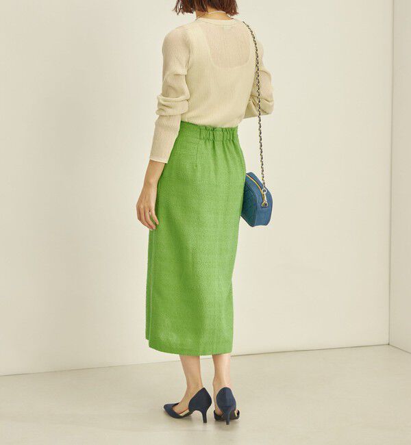 SHIPS for women「〈手洗い可能〉フロント ジップ ツイード タイト スカート」|スカート|