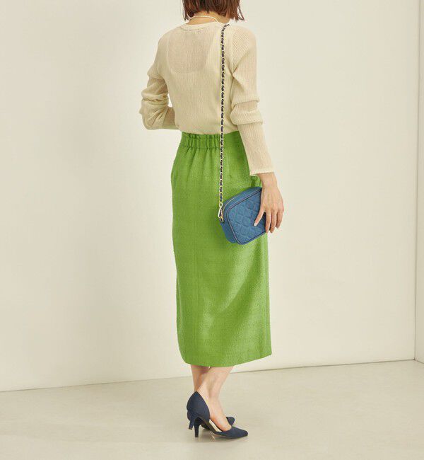 SHIPS for women「〈手洗い可能〉フロント ジップ ツイード タイト スカート」|スカート|