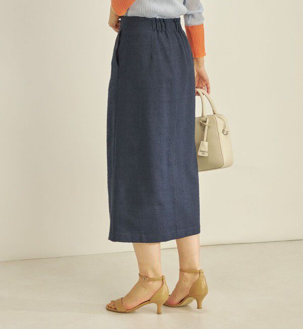 SHIPS for women「〈手洗い可能〉フロント ジップ ツイード タイト スカート」|スカート|