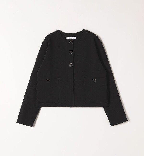 quaranciel「quaranciel:〈手洗い可能〉ノーカラー クラシカル ジャケット カーディガン」|カーディガン|