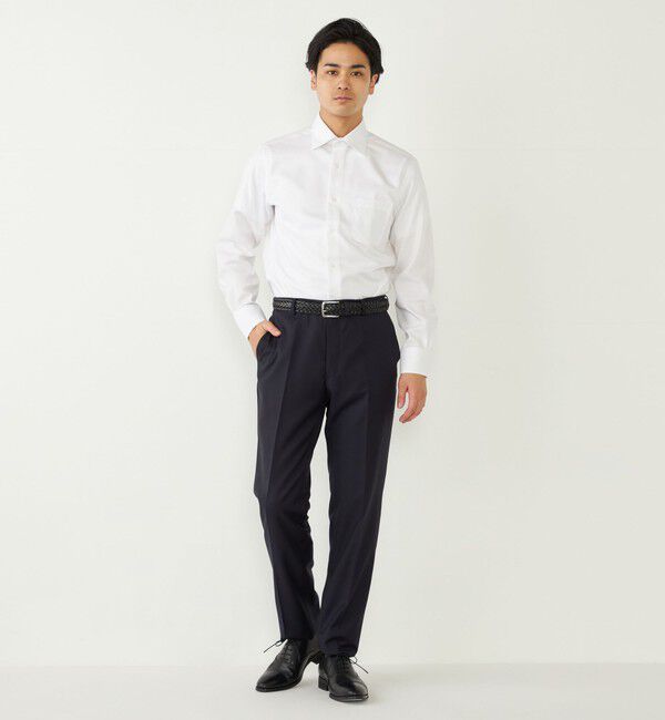 SHIPS Colors 「SHIPS Colors:イージーアイロン ワイドカラー ロングスリーブ シャツ」|シャツ・ブラウス|