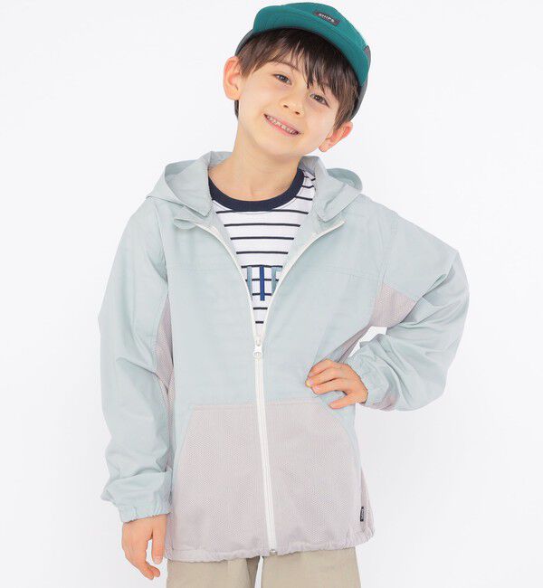SHIPS KIDS「SHIPS KIDS:100～150cm /〈虫除け（インセクトシールド）/UVカット〉パーカー」|その他|ライトグリーン