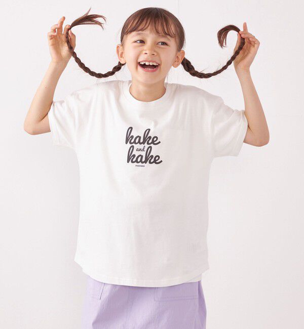 SHIPS any「【SHIPS any別注】MONMIMI: グラフィック プリント 半袖 Tシャツ<KIDS>」|Tシャツ・カットソー|ホワイト