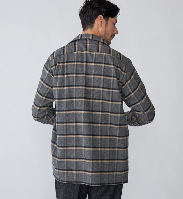 SHIPS「【SHIPS別注】Errico Formicola: ウィンドウペーンチェック オーバーシャツ」|シャツ・ブラウス|