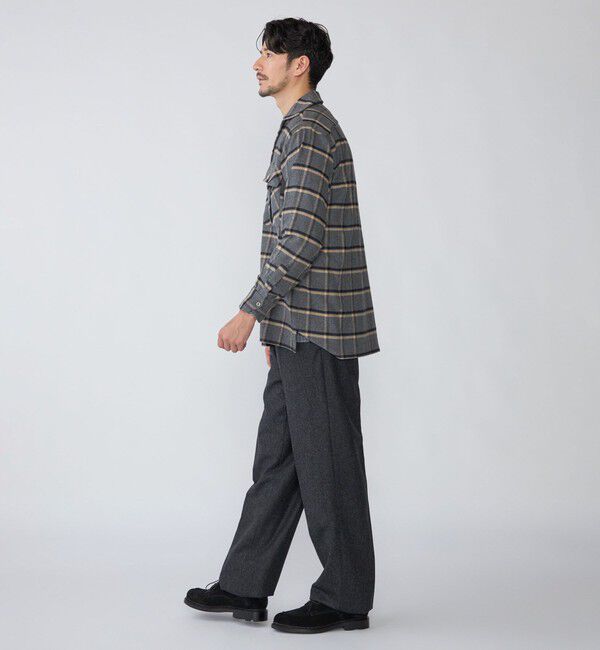 SHIPS「【SHIPS別注】Errico Formicola: ウィンドウペーンチェック オーバーシャツ」|シャツ・ブラウス|