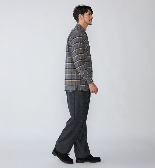SHIPS「【SHIPS別注】Errico Formicola: ウィンドウペーンチェック オーバーシャツ」|シャツ・ブラウス|